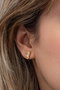 Heliophilia Silver Pendientes de Plata de Ley 925 con Baño de Oro y Circón